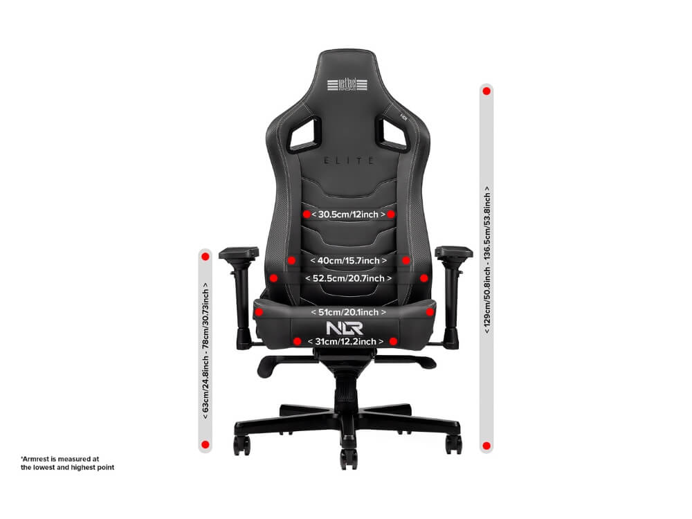 Next Level Racing Elite Gaming Chair Leather Edition